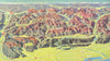 Dolomites—Dolomiti—Summer alpine panoramic bird's eye view map—Berann 1936
