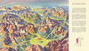 Agordino—Dolomites alpine panoramic bird's eye view map—Heinrich Berann 1936