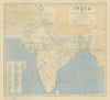The first published map of independent India, and partition—George Heaney 1947