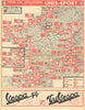 L'Itinéraire du Tour de France - Le Miroir des Sports. Cycling route map 1954