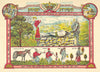 Hebrew L’Shanah Tovah New Year/Akedah greeting lithograph—Genesis 22 scene c1910