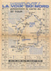 La Voix des Sports—La Voix du Nord—Carte du 57e Tour de France—cycling map 1970