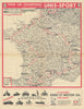 L'Itinéraire du Tour de France - Le Miroir des Sports. Cycling route map 1960