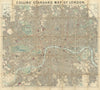 Collins' Standard Map of London—Stanford/Jarman—78 x 87 cm folding map 1892