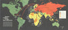 Global Pattern of the Red Offensive Cold War propaganda—World map—Life 1962