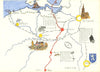 Renaix to Hulst—British Army June 1940 POW route—Belgium & Holland—Hunt 1941 map