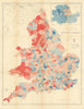 Female cancer mortality—England & Wales—Alfred Haviland choropleth map 1875