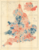 Female tuberculosis mortality—England & Wales—Haviland choropleth map 1875