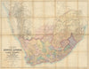 Juta’s Map of South Africa containing Cape Colony, Natal… 69x88cm—Stanford 1885