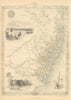 NEW SOUTH WALES showing Gold Rush fields/diggings—Sydney—RAPKIN/TALLIS 1851 map