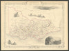 VICTORIA OR PORT PHILIP Goldfields Melbourne Australia—TALLIS & RAPKIN 1851 map