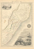 NATAL & KAFFRARIA. South Africa. Eastern Cape & Durban—TALLIS & RAPKIN 1851 map
