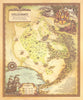 Stellenbosch—False Bay—pictorial wine region map—wineries—Janice Ashby/KWV 1973