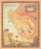 Malmesbury & Swartland—pictorial wine region map—wineries—Janice Ashby/KWV 1973