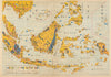 WW2 Pacific War—Southeast Asia—Japanese pictorial resources map—Asahi 1942