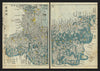 Settsu Province—Osaka, Kobe & Arima, Japan—Ichikawa Tōkei woodblock map c1837