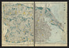 Mikawa Province—Okazaki & Toyohashi, Japan—Ichikawa Tōkei woodblock map c1837