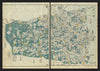 Tōtōmi Province—Hamamatsu, Lake Hamana, Japan—Ichikawa Tōkei woodblock map c1837