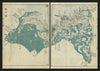 Suruga Province—Mount Fuji & Shizuoka, Japan—Ichikawa Tōkei woodblock map c1837