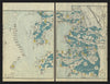 Mutsu Province 4/4—Aomori & Matsumae, Japan—Ichikawa Tōkei woodblock map c1837