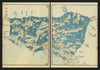 Kaga Province—Kanazawa & Mount Hakusan, Japan—Ichikawa Tōkei woodblock map c1837