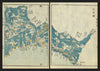 Echigo Province 1/2—Takada & Itoigawa, Japan—Ichikawa Tōkei woodblock map c1837