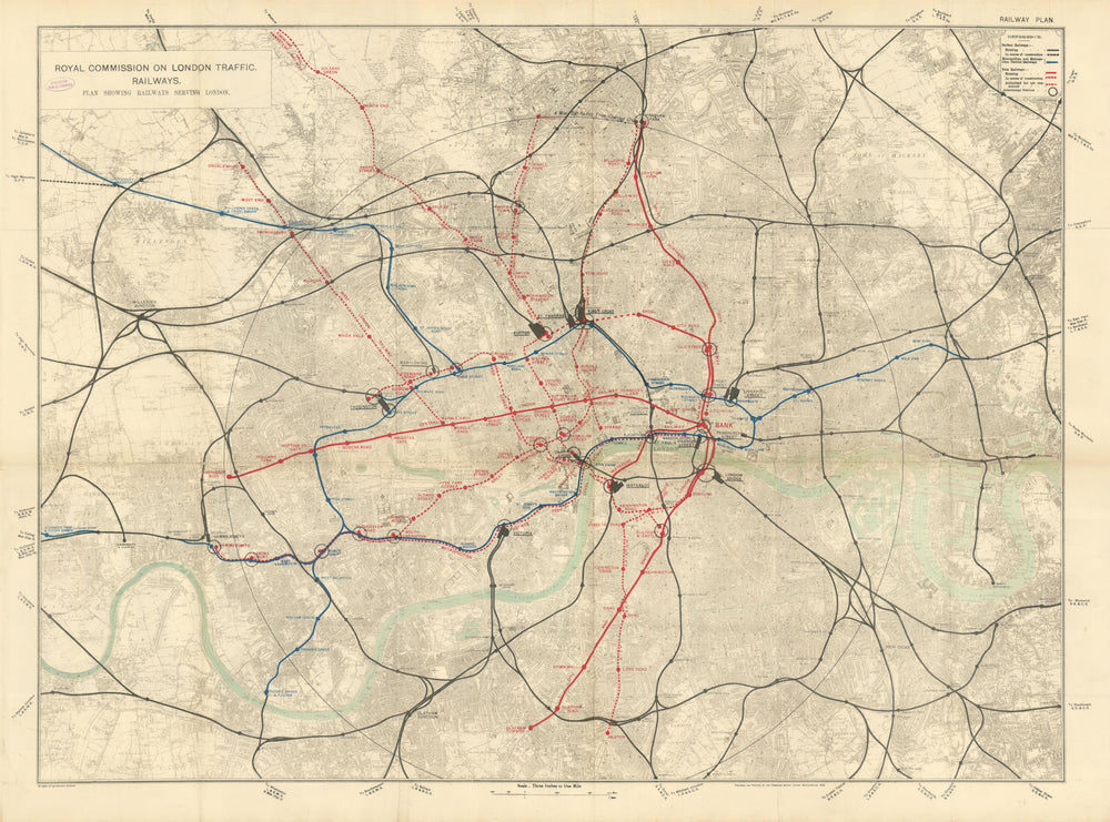 Royal Commission on London Traffic—The birth of the modern Underground 1905 map