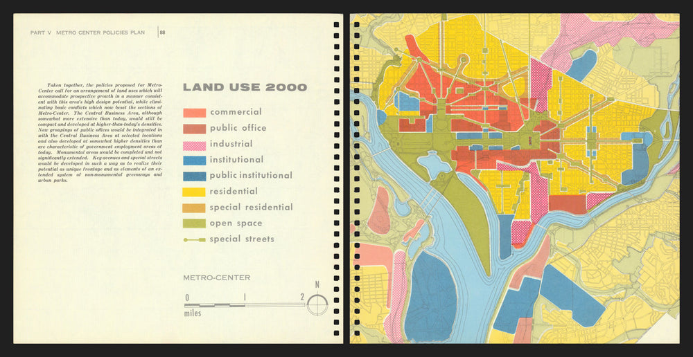 Kennedy-era Washington DC Metro-Center — Land Use 2000 — NCPC — NCRPC 1961 map