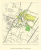 Milton, Cambridgeshire—A Possible Development Plan—Holford & Wright 1950 map