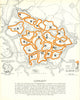 Plymouth neighbourhood social idealism bubble/potato map—Abercrombie/Watson 1944