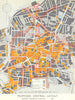 Plymouth bomb damage & proposed central layout—Abercrombie & Watson 1944 map