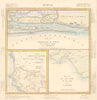 Senegal. Ile St. Louis. Ile de Gorée. Dakar. By P. Tardieu 1830 old map
