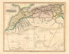 'Barbary' by S&G Neele. Maghreb Morocco. Caravan routes. Berber camps 1813 map