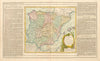 'L'Espagne et le Portugal divisés par…' BRION DE LA TOUR / DESNOS 1766 old map