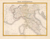 'Italie Septentrionale'. MIGEON. Northern Italy c1883 old antique map chart
