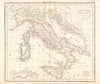 'Italiae Antiquae Mappa Nova' by Felix Delamarche. Ancient Italy 1829 old