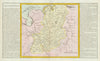 'Cercle de Westphalie' by J-B.L. Clouet. Westphalia Westfalia 1787 old map