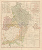 'Charte von Kur Hessen' by Christoph Fembo. Kurhessen Germany 1817 old map