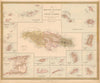 'British Islands in the West Indies'. SDUK. Jamaica BVIs St Lucia 1835 old map