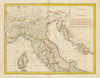 'Italie Ancienne' by Mentelle/Chanlaire. Ancient Roman Northern Italy c1798 map