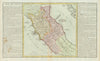 'Etat de L'Eglise' by J-B.L. Clouet. States of the Church. Italy c1787 old map