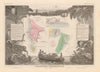 COLONIES FRANÇAISES en AFRIQUE. Africa Sénégal Madagascar. LEVASSEUR c1850 map