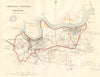GREENWICH WOOLWICH & DEPTFORD town/borough plan. REFORM ACT. DAWSON 1832 map
