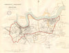 GREENWICH WOOLWICH & DEPTFORD town/borough plan. REFORM ACT. DAWSON 1832 map