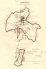 MAIDSTONE town/borough plan for the REFORM ACT. Kent. DAWSON 1832 old map