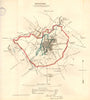 LEICESTER borough/town/city plan. REFORM ACT. Leicestershire. DAWSON 1832 map