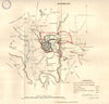 DURHAM town/borough/city plan for the REFORM ACT. DAWSON 1832 old antique map