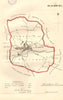 BLACKBURN town/borough plan for the REFORM ACT. Lancashire. DAWSON 1832 map