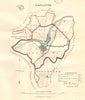 LANCASTER town/borough plan. REFORM ACT. Scotforth. Lancashire. DAWSON 1832 map