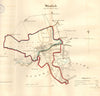 STAMFORD town/borough plan. REFORM ACT. Tinwell. Lincolnshire. DAWSON 1832 map